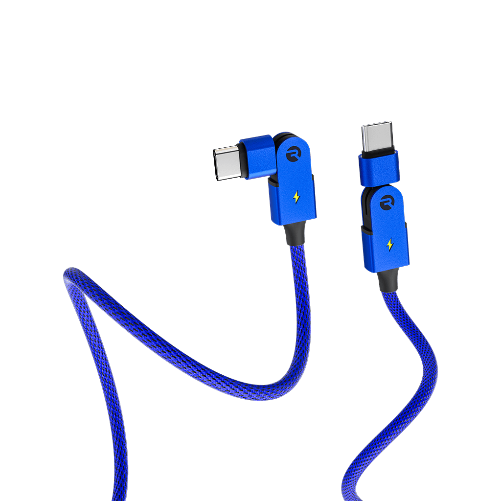 Type C: for Android & iPhone 15+ / 3ft / Blue