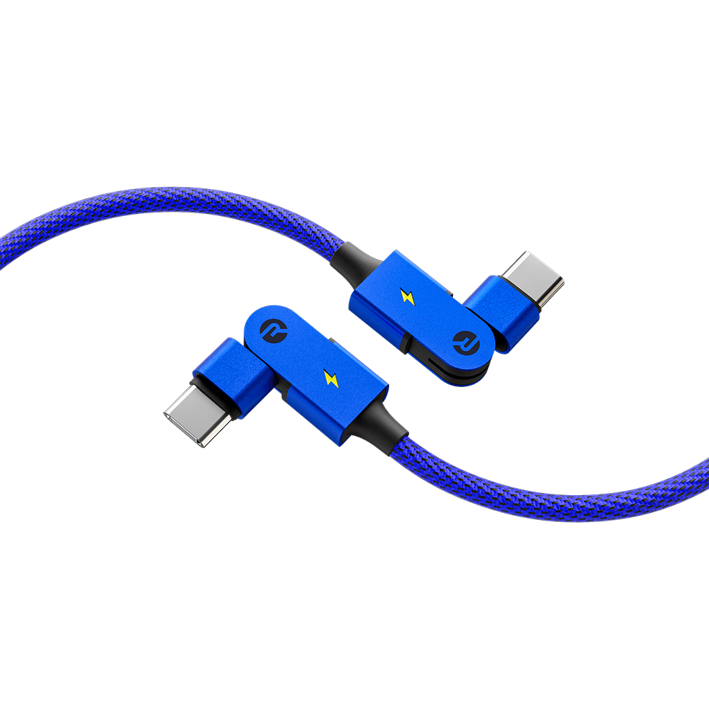 Type C: for Android & iPhone 15+ / 3ft / Blue