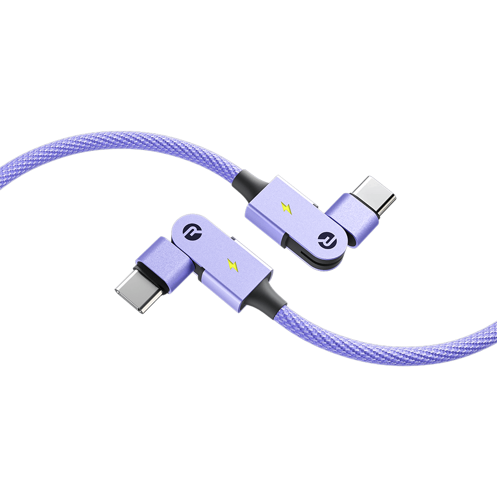 Type C: for Android & iPhone 15+ / 6ft / Purple