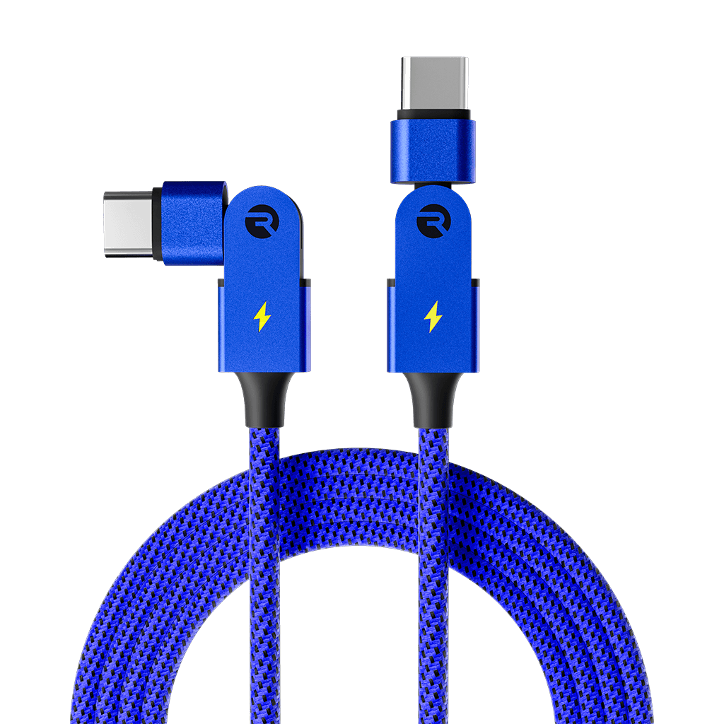 Type C: for Android & iPhone 15+ / 3ft / Blue