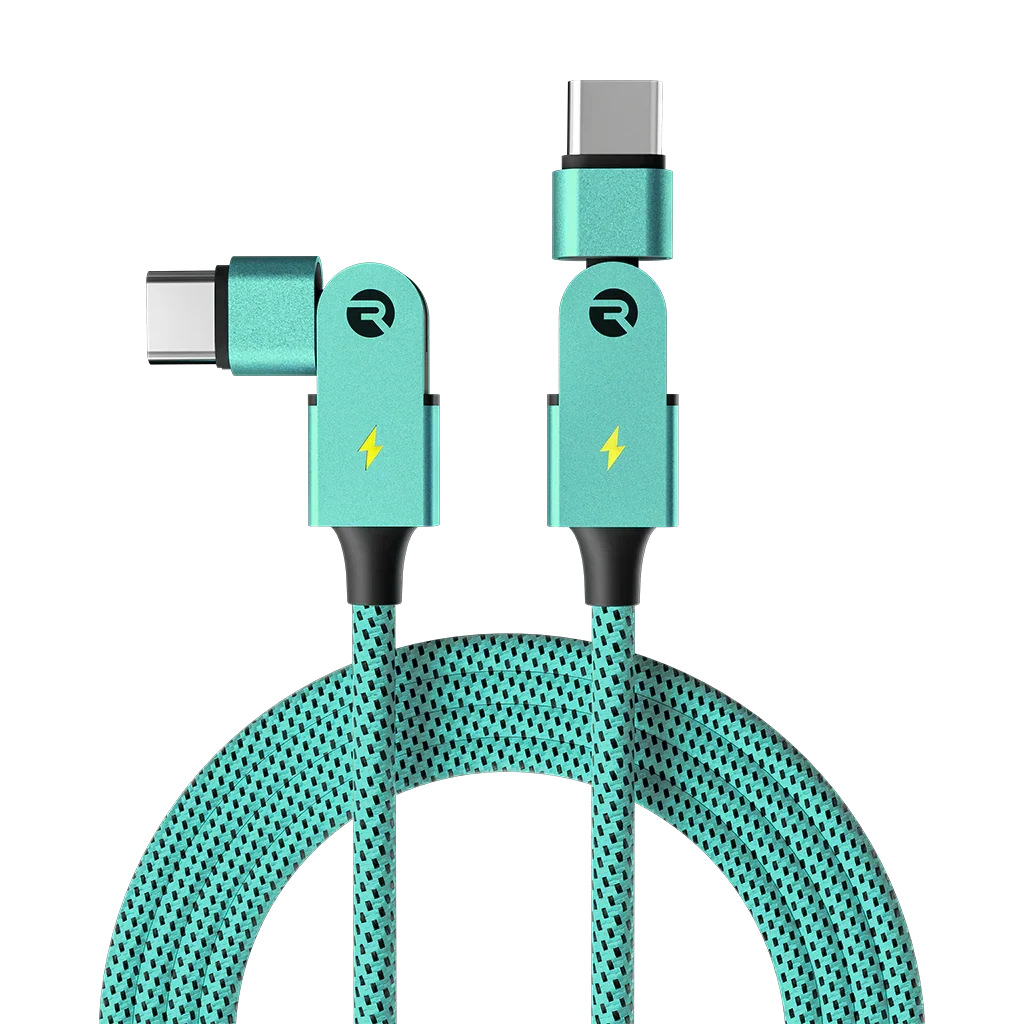 Type C: for Android & iPhone 15+ / 3ft / Mint