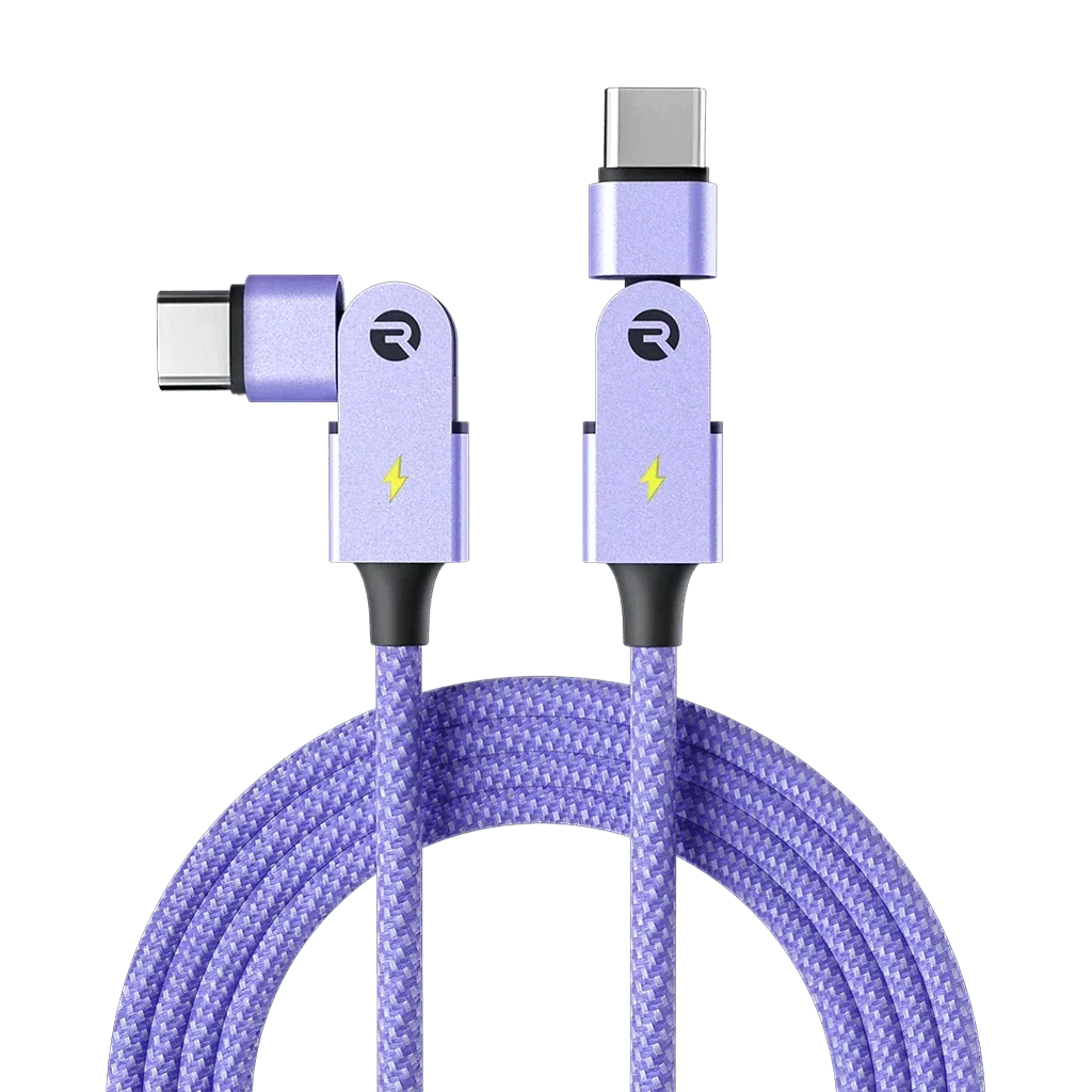 Type C: for Android & iPhone 15+ / 6ft / Purple